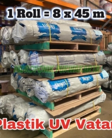 Plastik UV Greenhouse VATAN Tebal 200 Mikron 14% Roll Lebar 8 Meter