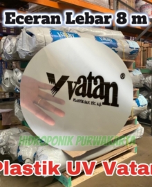 Plastik UV Greenhouse VATAN Tebal 200 Mikron 14% ECERAN Lebar 8 Meter