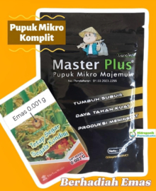 Pupuk Mikro Komplit Chelat Kelat Organik MASTER PLUS Produk EROPA Isi 25 gram