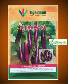 Benih Terong Ungu AJISAKA F1 Cap Tiga Daun Isi 5 Gram